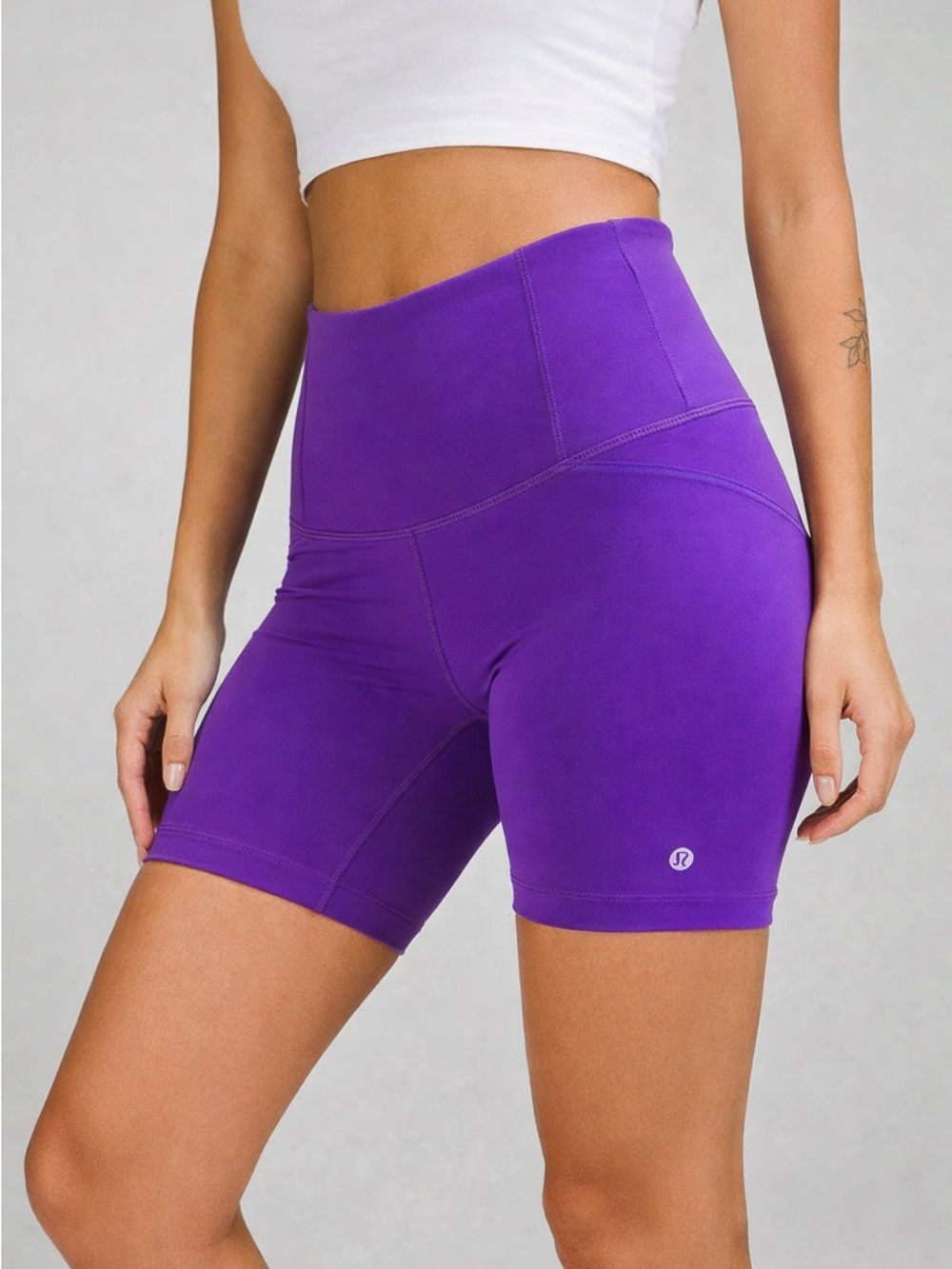 Lululemon Align High Rise Biker Shorts Purple Size 4